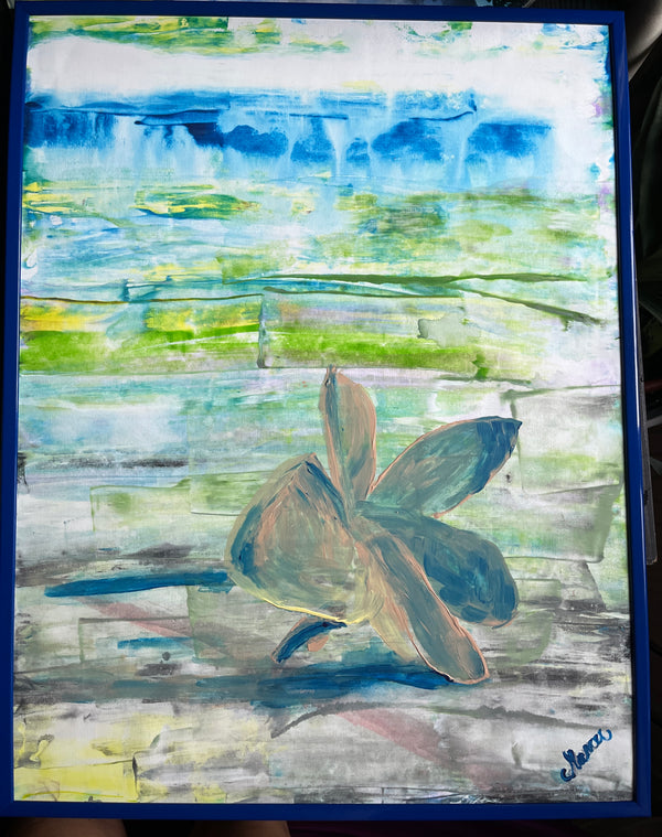 Original Abstract Watercolor Painting for Office Decor